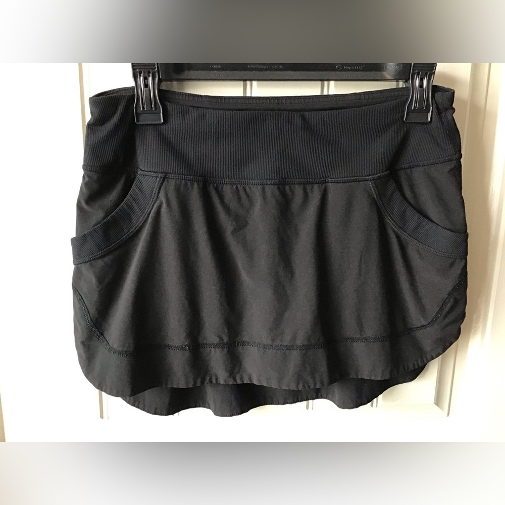 🌼Lululemon Run: For All Skirt Black Size 6 - Picture 3 of 15